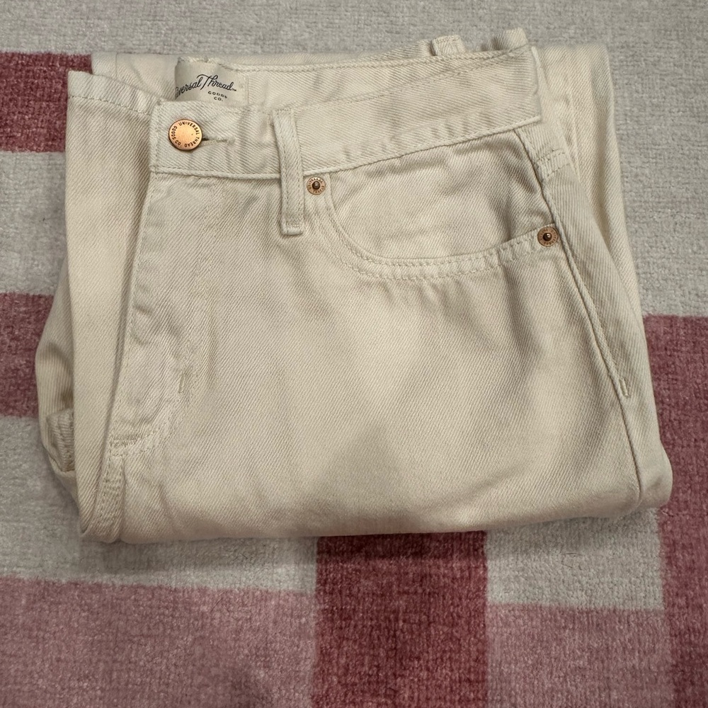 Universal Thread Cream Jeans Casual Style